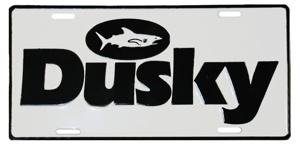 Dusky License Plate
