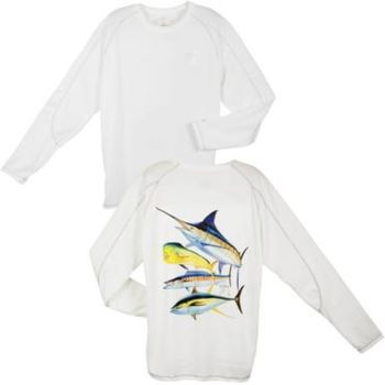 Guy harvey - Champion Foursome Long Sleve Performace Shirt