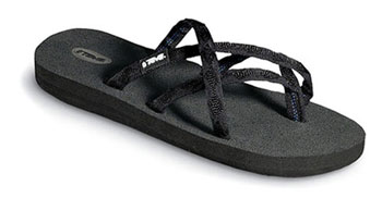 Teva - Women's Olowahu Sandal in Black on Black