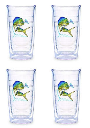 Guy Harvey - Dolphin Fish Tervis Tumbler 16oz - Set of Four