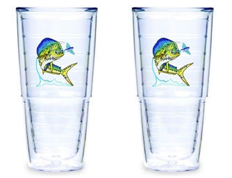Guy Harvey - Dolphin Fish Tervis Tumbler 24oz - Set of Two