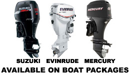 Suzuki, Evinrude, and Mercury Available