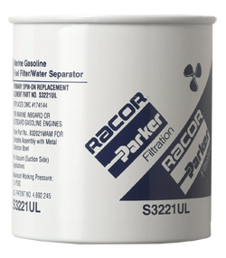 Racor Spin On Fuel Filter Water Separator Assembly Clear Bowl