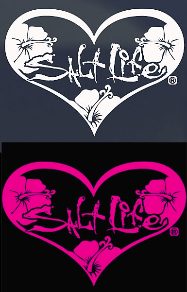 Salt Life - Heart Decal 12
