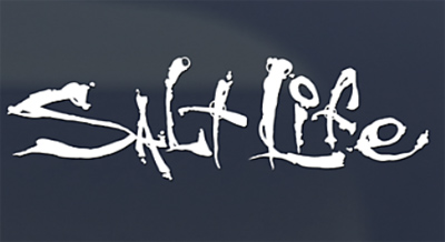 Salt Life - White Signature Decal - Small