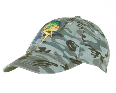 Guy Harvey -  Bull Dolphin Hat - Blue Camo