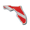 Small Florida Dive Flag Decal