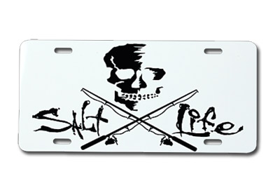 Salt Life -  Skull & Poles Tag