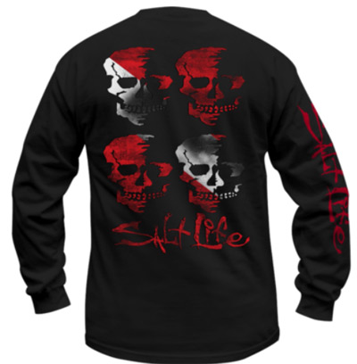 Salt Life - Skull Flag Long Sleeve Tee