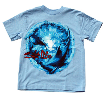 Salt Life - Youth Hammerhead Tee Shirt  - Sky Blue