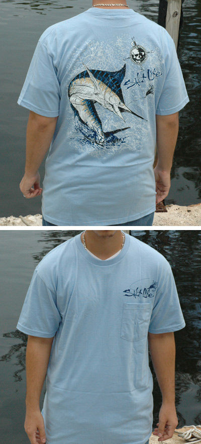 Salt Life - Marlin Short Sleeve Tee Sky Blue