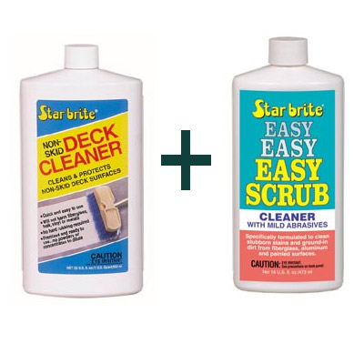 Starbrite - Non-Skid Deck Cleaner 32 oz. & Easy Scrub 16oz. Combo