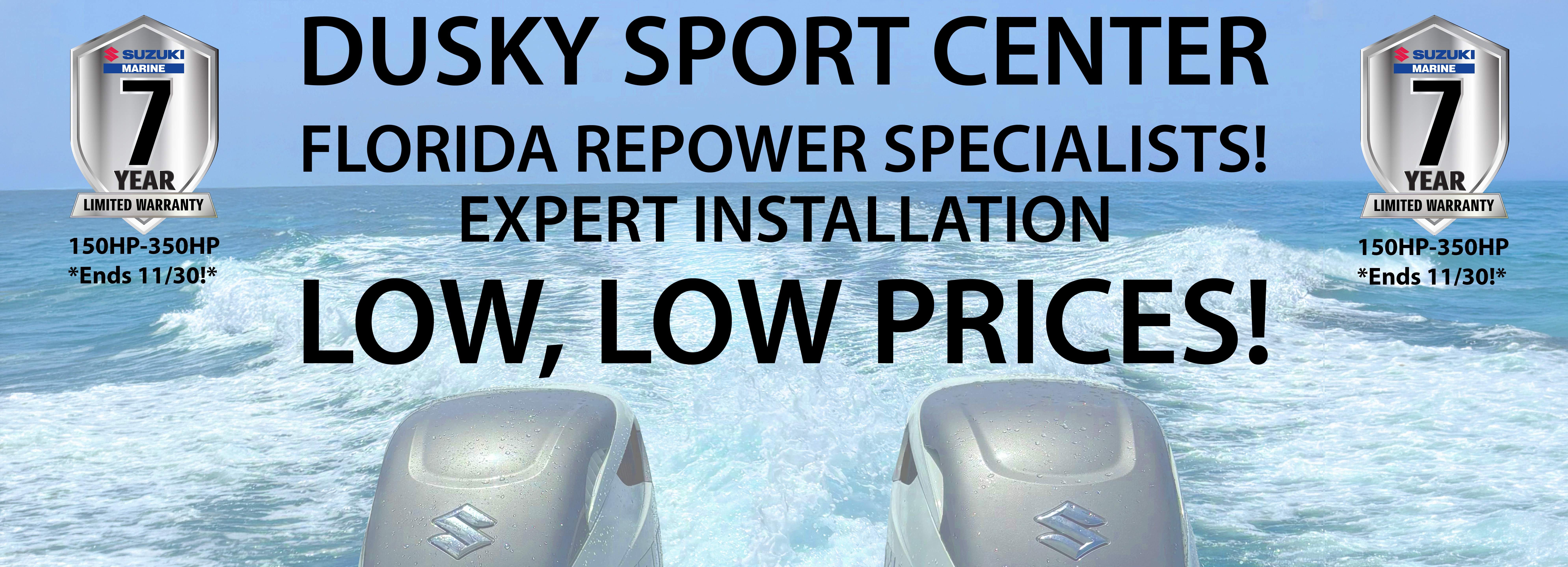 Dusky Sport Center - Florida Repower Specialists! Expert Installation with low prices!