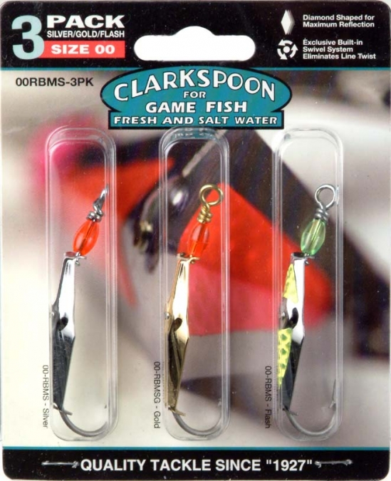 clark spoon fishing lure Clarkspoon Pogie Jig 2/0 Hook Clarkspoon Saltwater Spoon 3'' #00