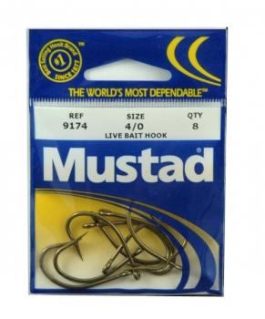 Mustad - Big Game Hooks - Size 4/0, 8 pack - $1.95 - 9174-40