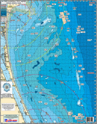 Home Port Charts Cape Canaveral to Ft. Pierce, Nearshore - $23.95 - HPC49 
