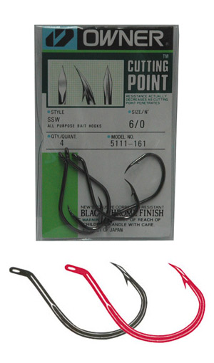 Owner - All Purpose Bait Hook with Cutting Point, size 6/0, 4 pack - $4.95 - 5111-161 - DuskyOnline.com Owner - All Purpose Bait Hook with Cutting Point, size 6/0, 4 pack - $4.95 - 5111-161 - DuskyOnline.com
