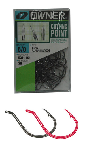 Owner - SSW with CUTTING POINT, size 5/0, 46 pack - $19.95 - 5311-151 -  DuskyOnline.com