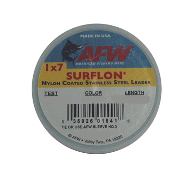 AFW - Nylon Coated Stainless Steel Leader - 90lb. Test - 30 ft. - Bright -  $4.95 - C090T-0 