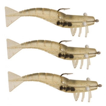 D.O.A. Standard Shrimp 3 1/4oz - 3 pack - Near Clear - $6.95 - SH33P-312 