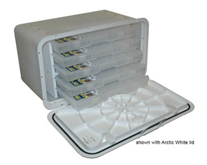 Rabud - Offshore Tackle Box 10X20” - 5 Drawer - White - $362.00 -  1020OFFTW-5 